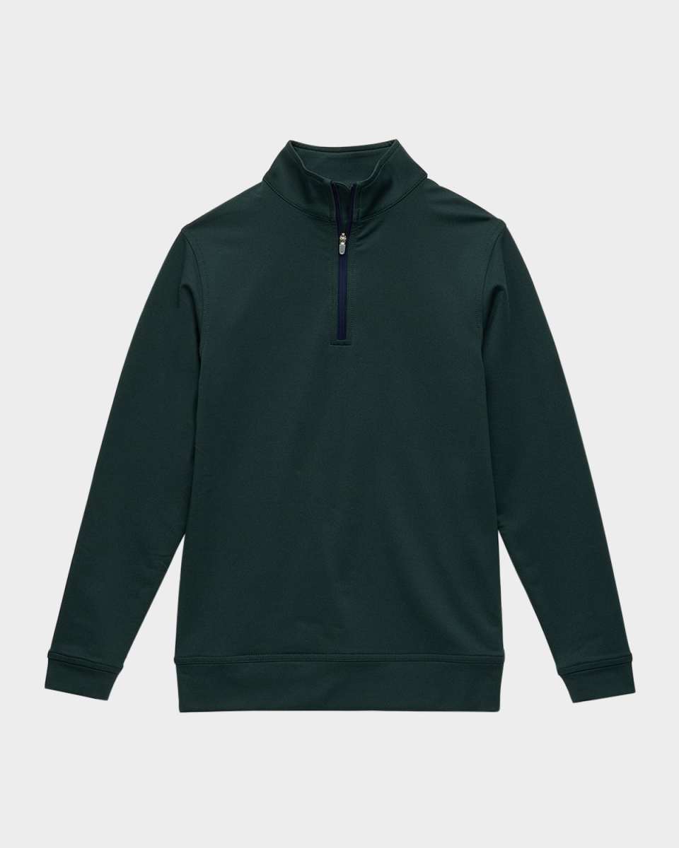 Boy's Perth Youth Melange Performance Quarter-Zip, Size XS-XL